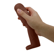 Pretty Love - Gerd - Cockring met verlengde Penis Sleeve - 75mm - Bruin-laced-up.nl