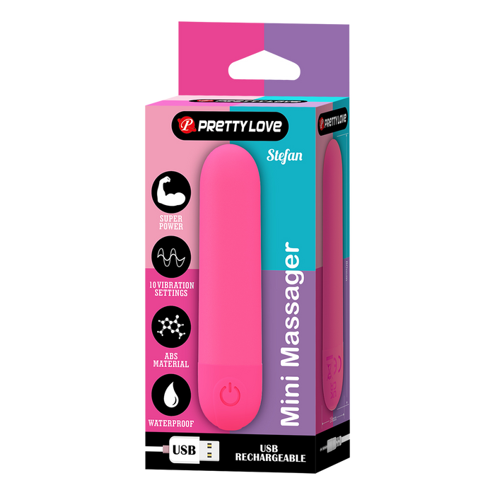 Pretty Love - Stefan - Mini Bullet Vibrator - Roze-laced-up.nl