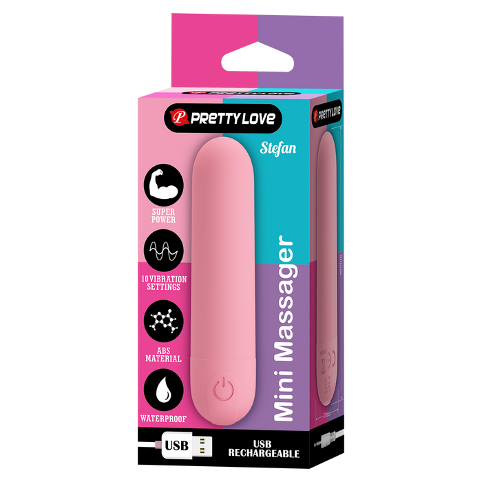 Pretty Love - Stefan - Mini Bullet Vibrator - Lichtroze-laced-up.nl