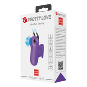 Pretty Love - Mini Fun Toys - Magic Devil - Vinger Vibrator - Paars-laced-up.nl