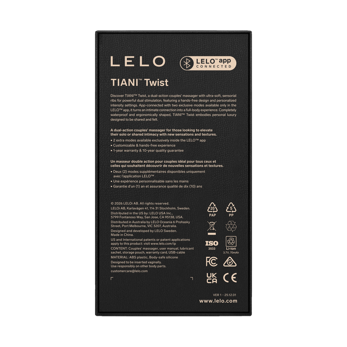LELO - Tiani Twist - Dual-Action Partner Vibrator - Zachtroze-Erotiekvoordeel.nl
