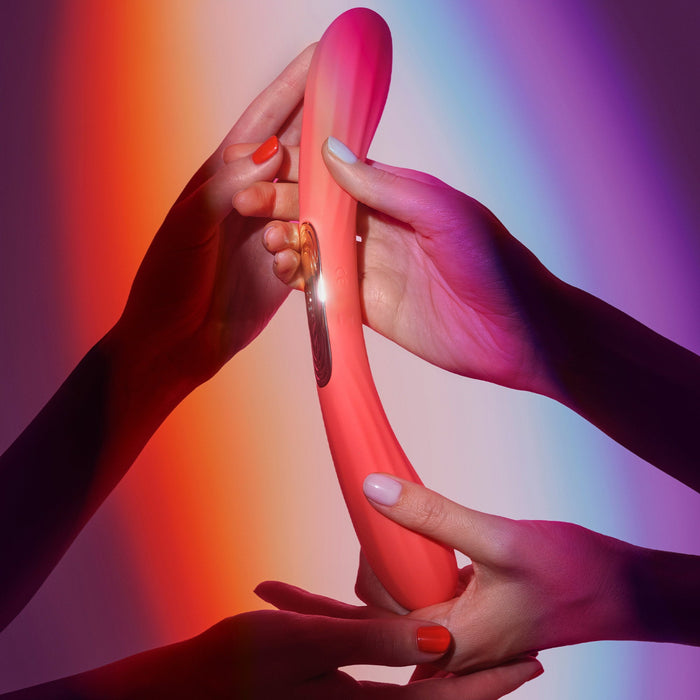 LELO - Boomerang - Dubbelzijdige Vibrator - Dubbele Motor - Cerise-Erotiekvoordeel.nl