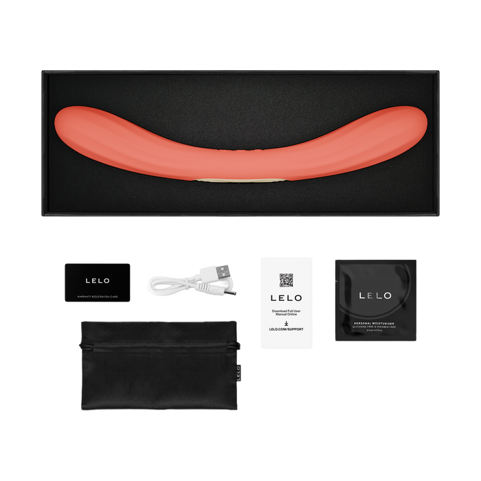 LELO - Boomerang - Dubbelzijdige Vibrator - Dubbele Motor - Coral-Erotiekvoordeel.nl