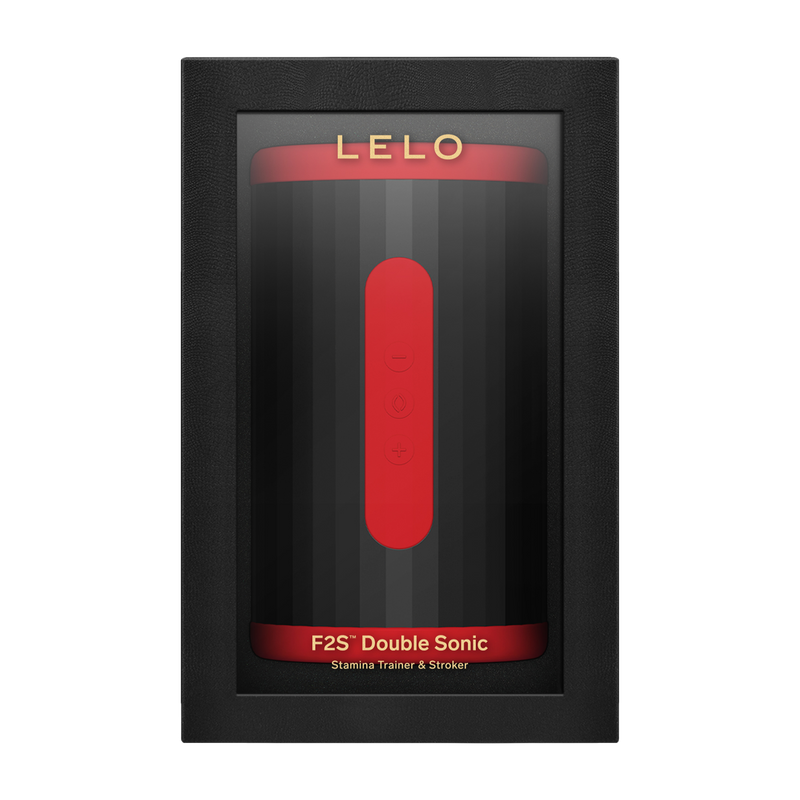 LELO - F2S™ Double Sonic - Sonische Masturbator & Stroker - Rood-Erotiekvoordeel.nl