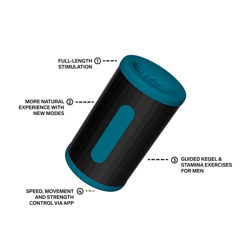 LELO - F2S™ Double Sonic - Sonische Masturbator & Stroker - Teal-Erotiekvoordeel.nl