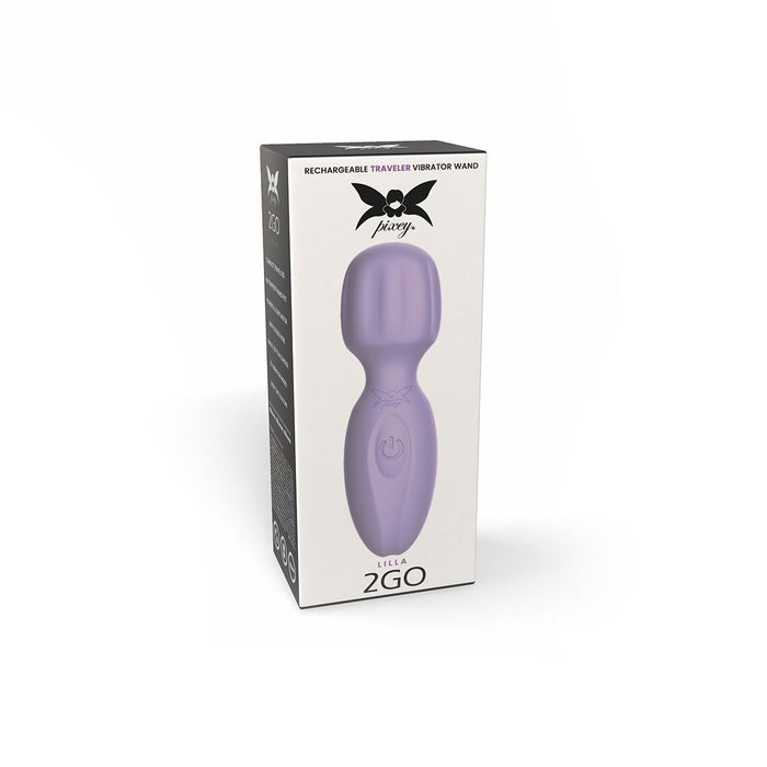 Pixey 2GO - Mini Wand Vibrator - Lila-Erotiekvoordeel.nl