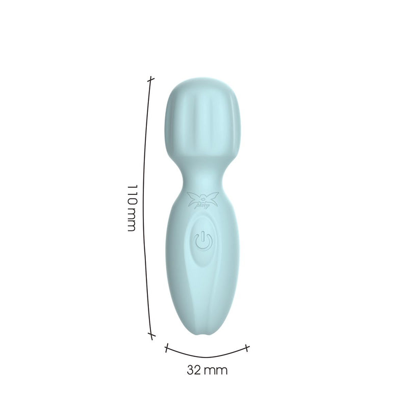 Pixey 2GO - Mini Wand Vibrator - Ocean-laced-up.nl