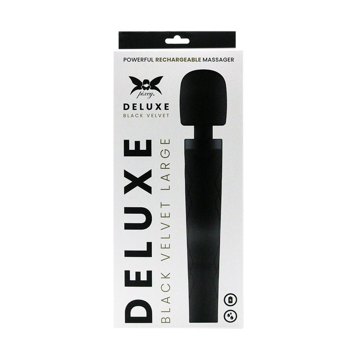 Pixey Deluxe - Black Velvet - Wand Vibrator-Erotiekvoordeel.nl