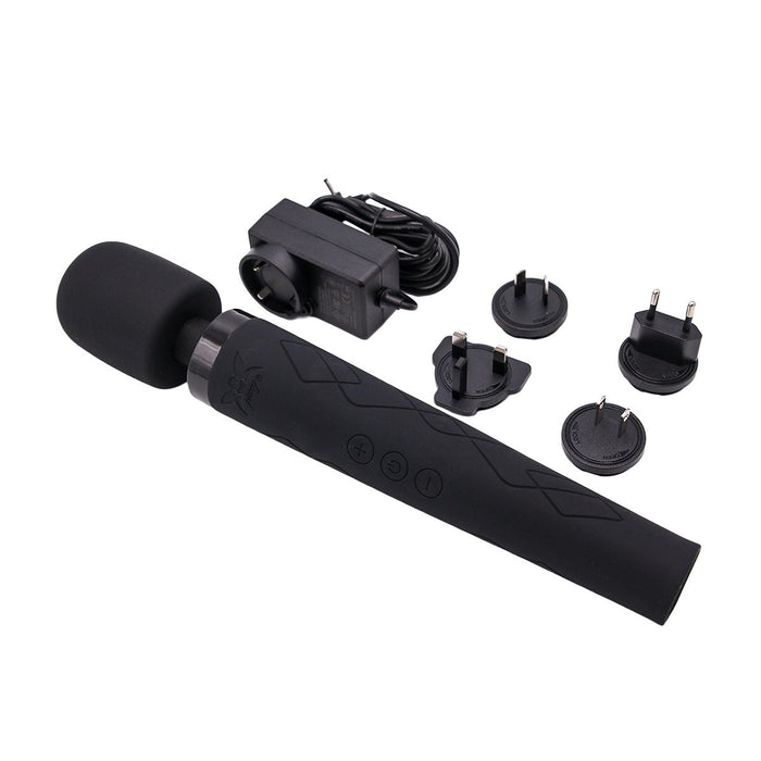 Pixey Deluxe - Black Velvet - Wand Vibrator-Erotiekvoordeel.nl