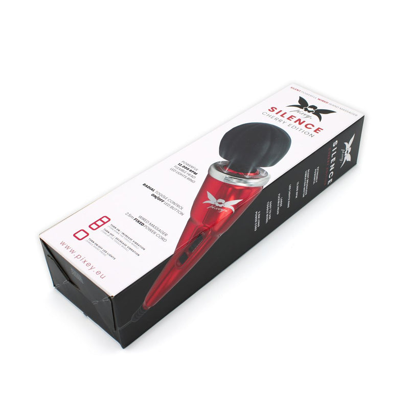 Pixey Silence - Wand Vibrator - Massager - Cherry Edition - Zeer Stil - Uitzonderlijk Krachtig-laced-up.nl