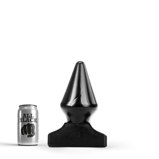 All Black - Extreme Anaal Plug - 23 x 11.5 cm - Zwart-Erotiekvoordeel.nl