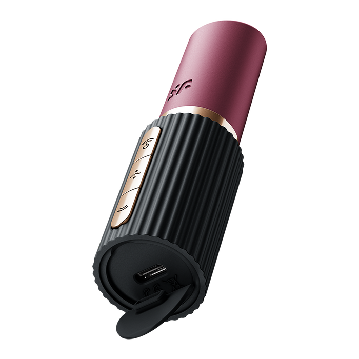 Satisfyer Pro 2 Kiss – Lipstick Vibrator met 3D Air Pulse Technologie - Zwart-Erotiekvoordeel.nl