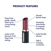 Satisfyer Pro 2 Kiss – Lipstick Vibrator met 3D Air Pulse Technologie - Zwart-laced-up.nl