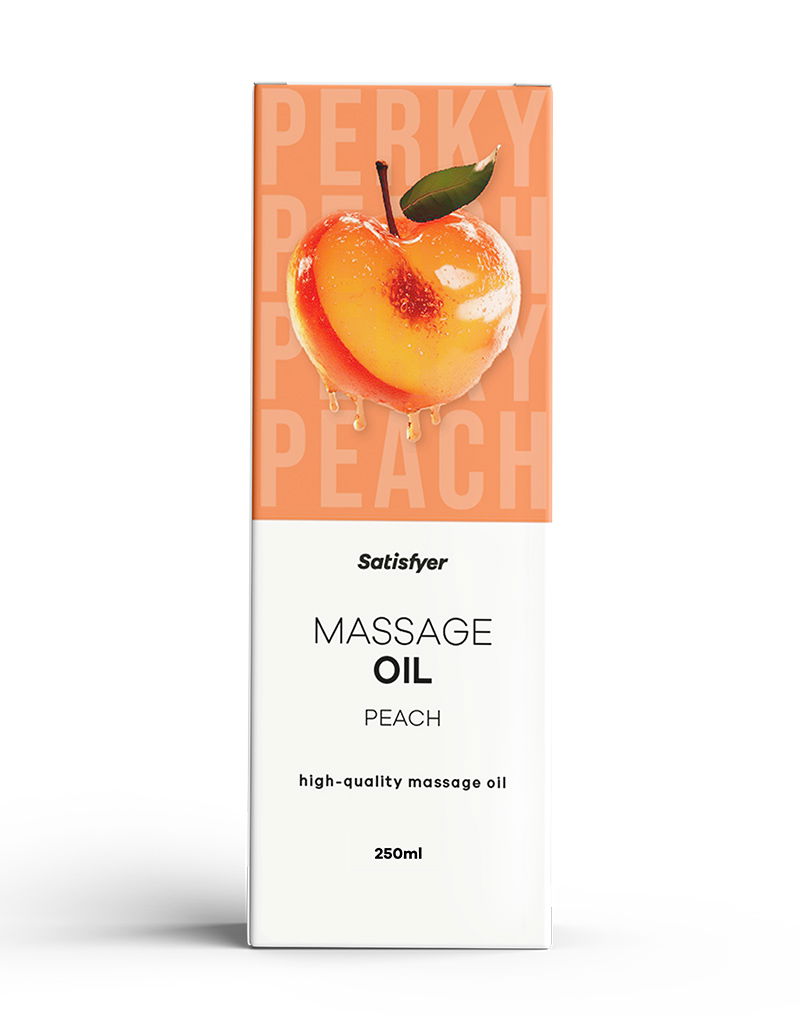 Satisfyer - Huile de massage - Pêche - 250 ml