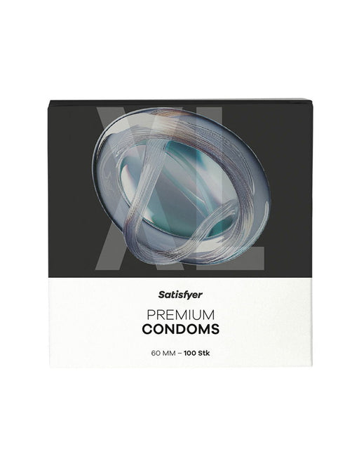 Satisfyer - Condooms - Size 60 mm - XL - 100 stuks-Erotiekvoordeel.nl