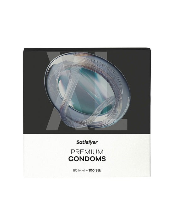 Satisfyer - Condooms - Size 60 mm - XL - 100 stuks-Erotiekvoordeel.nl