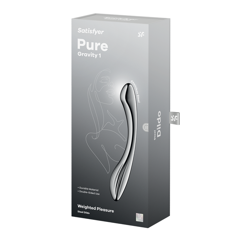 Satisfyer - Pure Gravity 1 - RVS Dildo-laced-up.nl