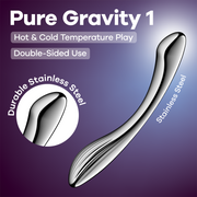 Satisfyer - Pure Gravity 1 - RVS Dildo-laced-up.nl