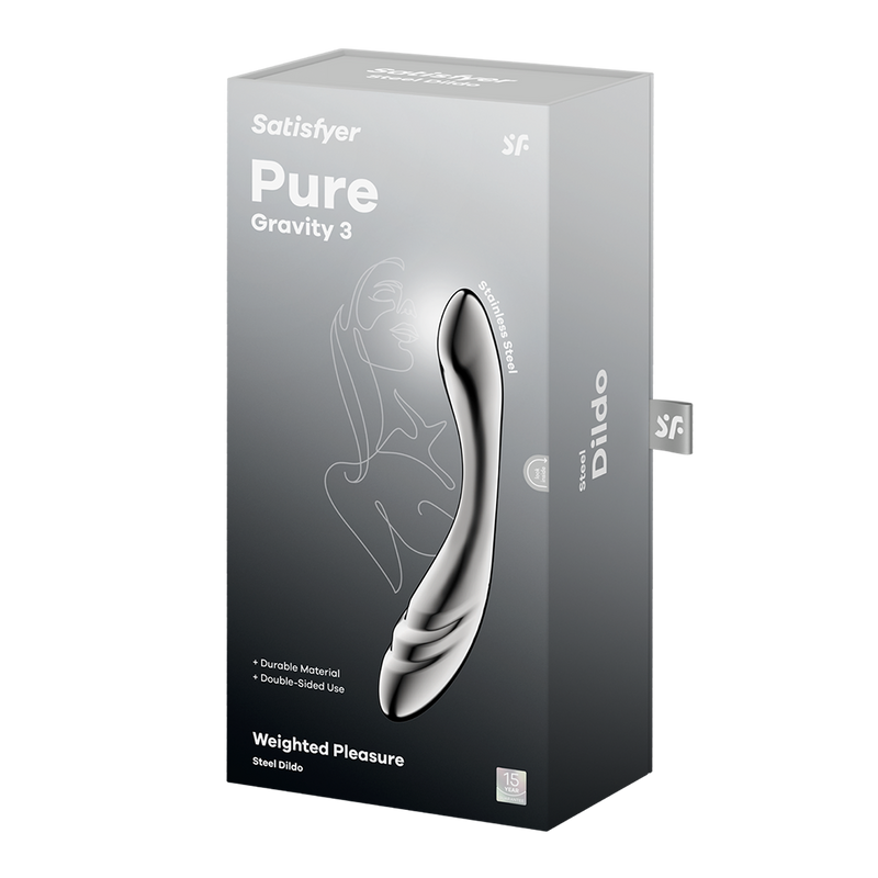 Satisfyer - Pure Gravity 3 - RVS Dildo-laced-up.nl