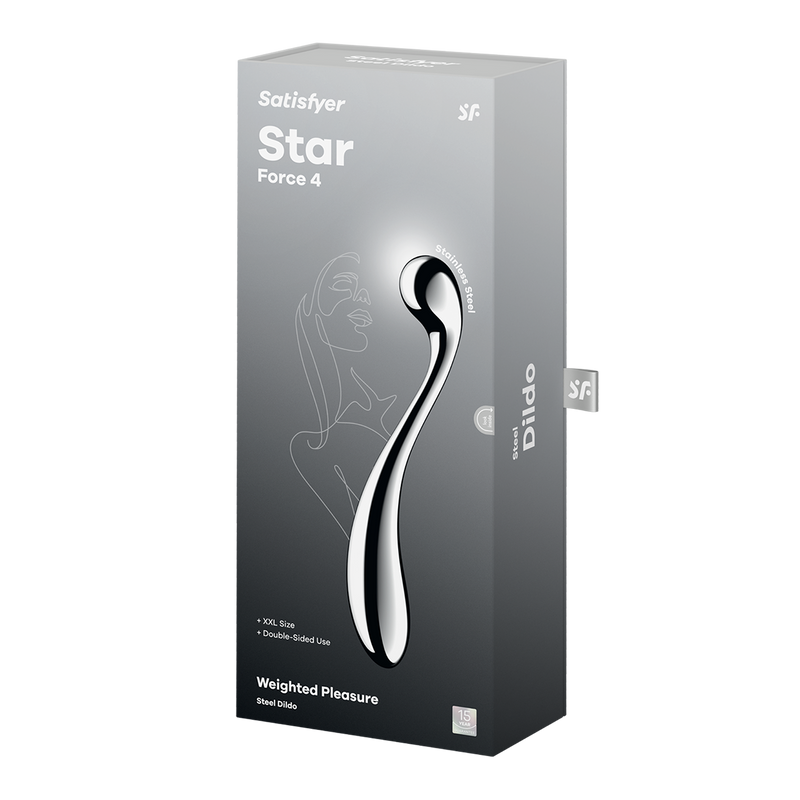 Satisfyer - Star Force 4 - RVS Dildo-laced-up.nl