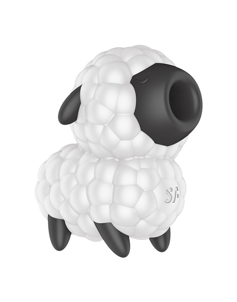 Satisfyer - Dreamy Sheep - Luchtdruk Vibrator - Zwart/Wit-laced-up.nl