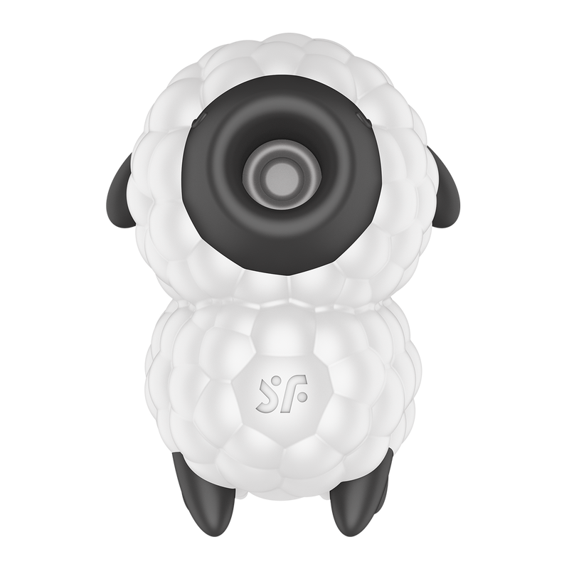 Satisfyer - Dreamy Sheep - Luchtdruk Vibrator - Zwart/Wit-laced-up.nl