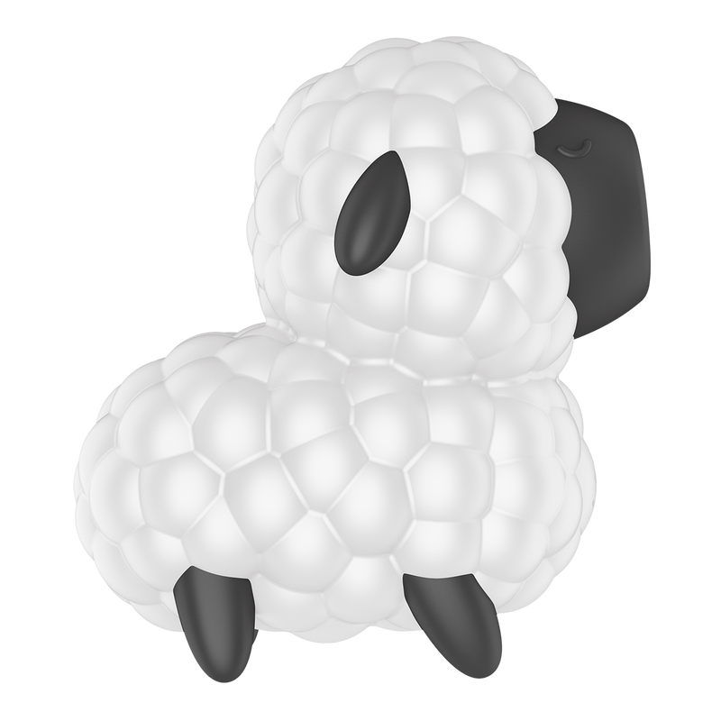 Satisfyer - Dreamy Sheep - Luchtdruk Vibrator - Zwart/Wit-laced-up.nl