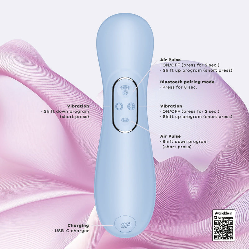 Satisfyer - Pro 2 Generation 4 - Double Air Luchtdruk Vibrator - Lichtblauw-Erotiekvoordeel.nl
