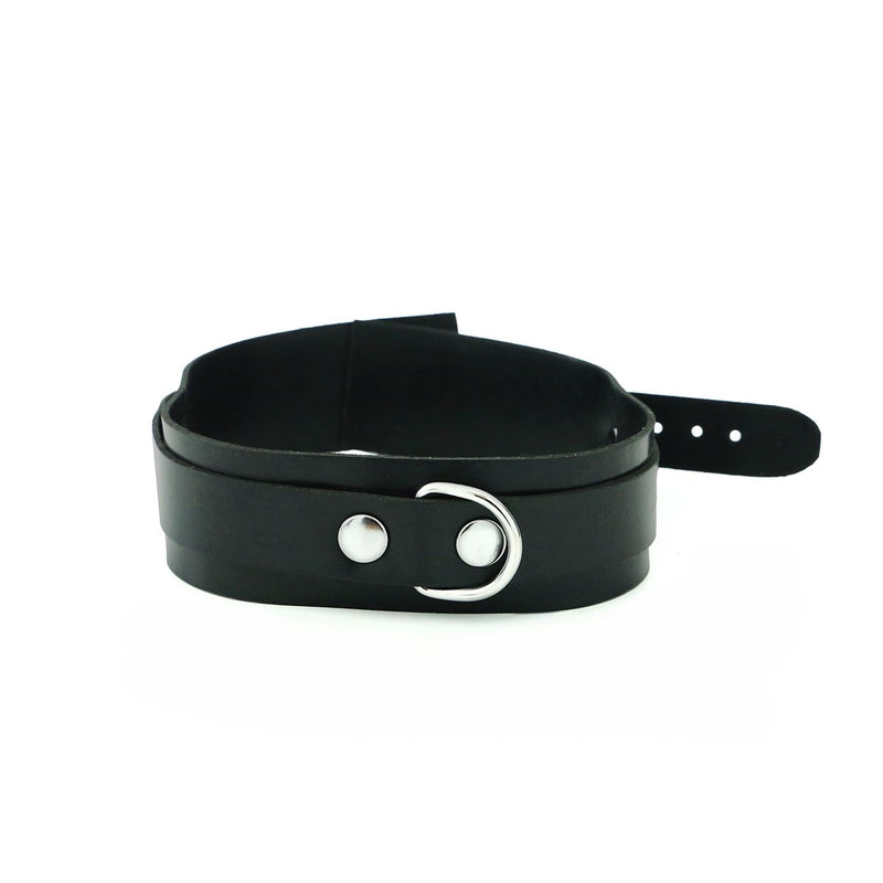 Kiotos - Rubberen Collar met Gesp - Zwart-laced-up.nl