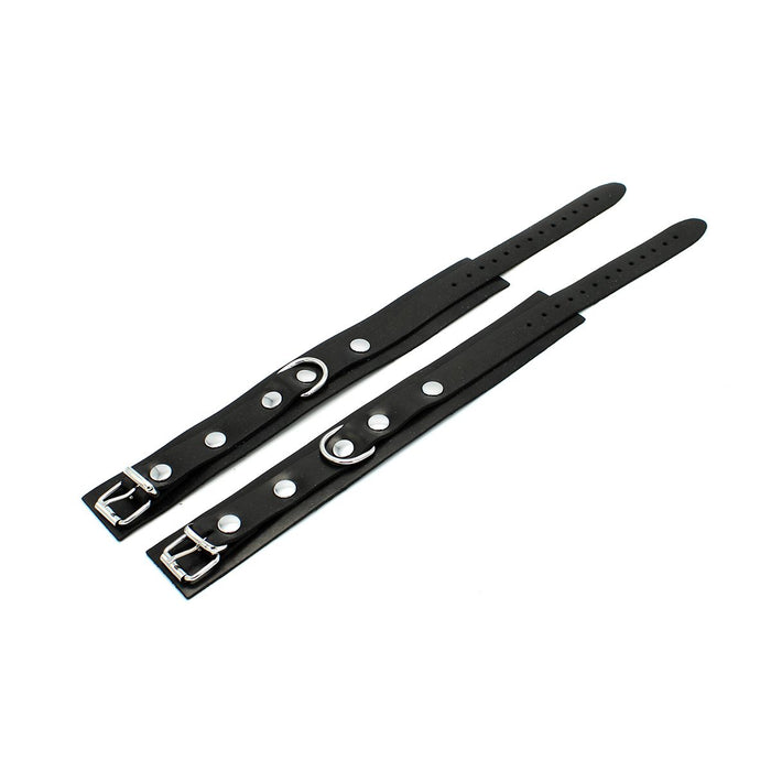 Kiotos - Rubberen Enkelboeien met Gesp - Zwart-Erotiekvoordeel.nl