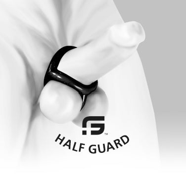 Sport Fucker - Half Guard Cockring - Siliconen/TPR - IJsblauw-Erotiekvoordeel.nl