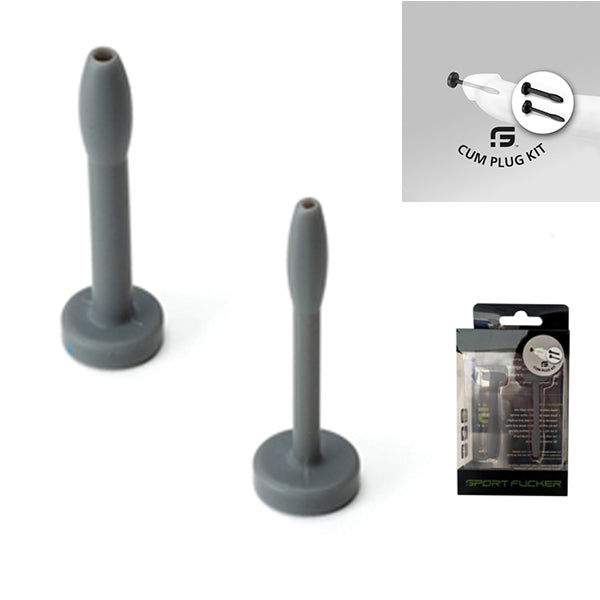 Sport Fucker - Cum Plug Kit - Spermstoppers - Siliconen - Grijs-Erotiekvoordeel.nl