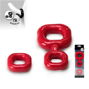 Sport Fucker - Boner Kit - Cockring En Ballstretcher - Rood-laced-up.nl
