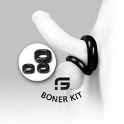 Sport Fucker - Boner Kit - Cockring En Ballstretcher - IJsblauw-laced-up.nl