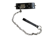 Mister B - Collar - Halsband van Tuigleer met Kegelniet en Hondenriem-Erotiekvoordeel.nl