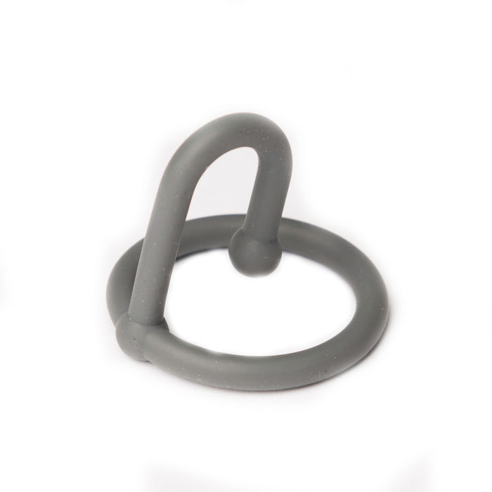 Sport Fucker - Cum Stopper - Siliconen Sperm Stopper - Metallic Grijs-Erotiekvoordeel.nl