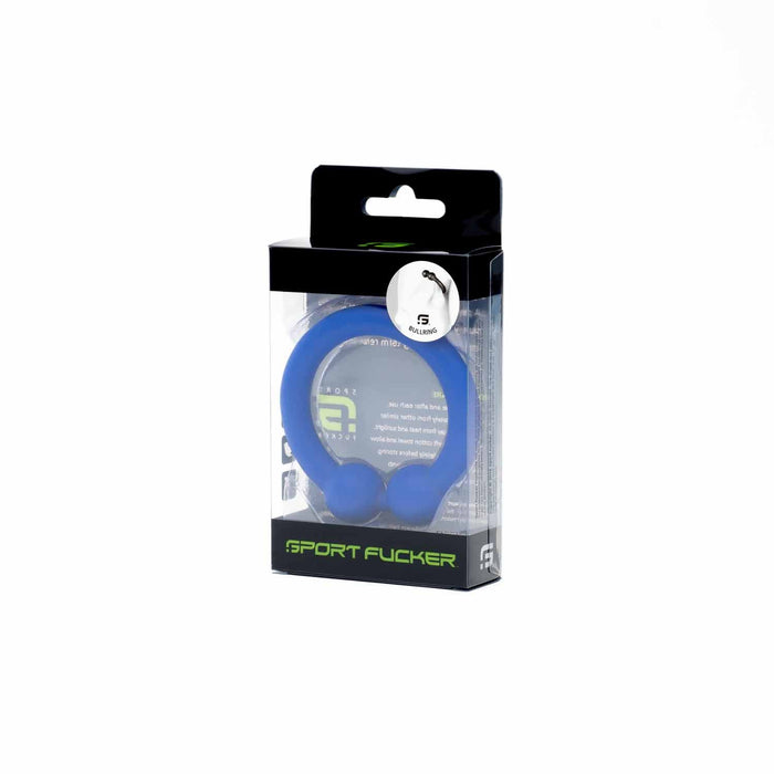 Sport Fucker - Bull Ring - Siliconen Cockring - Blauw-Erotiekvoordeel.nl