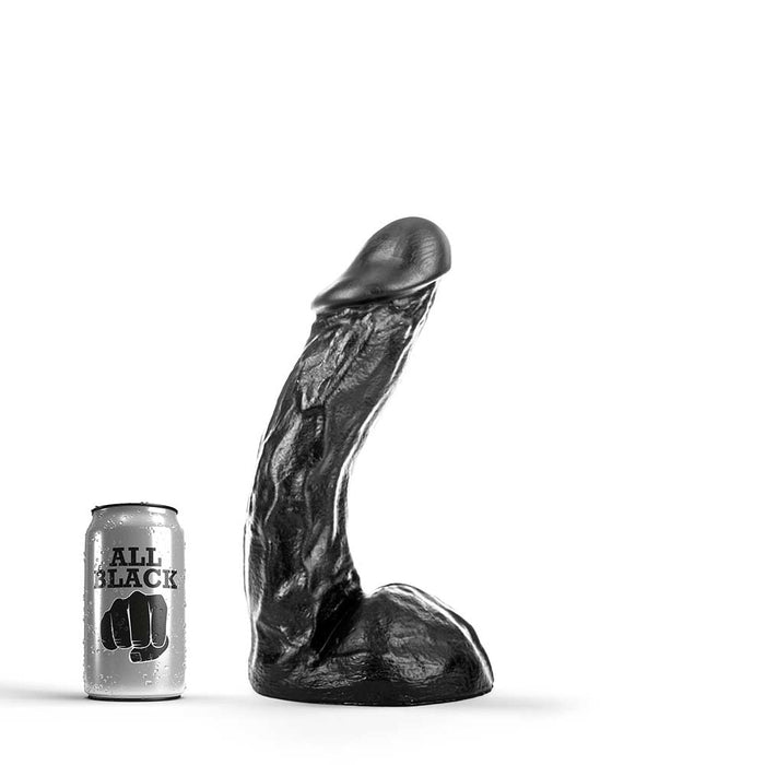 All Black - XXL Dildo - 27.5 x 6 cm - Zwart-Erotiekvoordeel.nl