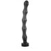 All Black - Lange Buttplug met Ribbels - 41,5 x 4,5 cm - Zwart-Erotiekvoordeel.nl