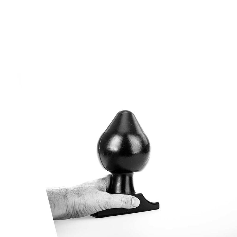 All Black - Big Boy Buttplug - 5 maten - Zwart-Erotiekvoordeel.nl