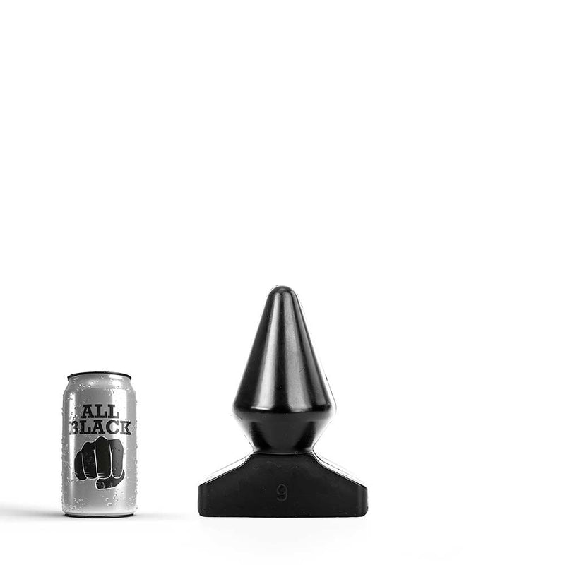 All Black - Extreme Anaal Plug - 18.5 x 9 cm - Zwart-Erotiekvoordeel.nl