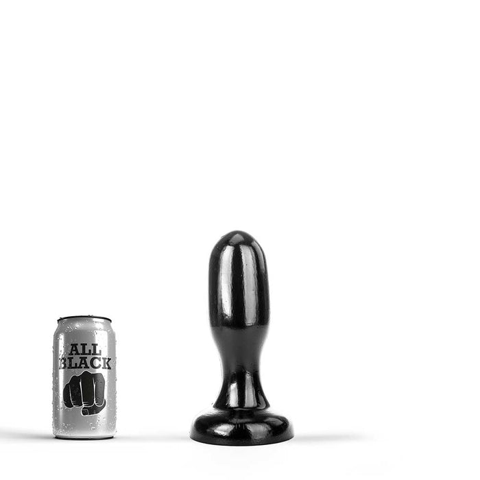 All Black - Druppelvormige Buttplug - 19.5 x 6 cm - Zwart-Erotiekvoordeel.nl