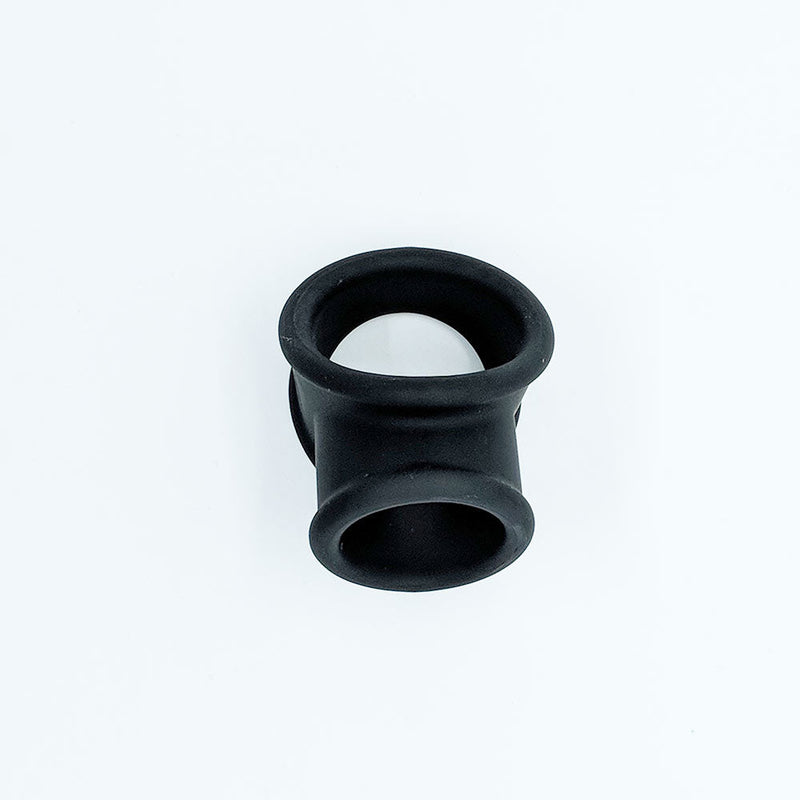 Sport Fucker - Siliconen Cock Tube - Cockring en Ballstretcher - Zwart-laced-up.nl