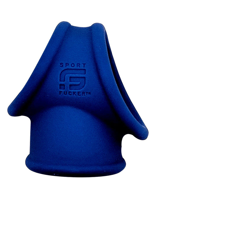 Sport Fucker - Siliconen Cock Tube - Cockring en Ballstretcher - Blauw-Erotiekvoordeel.nl