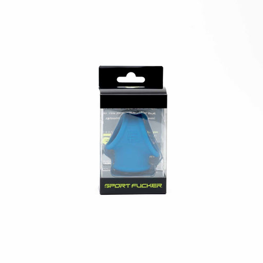 Sport Fucker - Siliconen Cock Tube - Cockring en Ballstretcher - Blauw-Erotiekvoordeel.nl