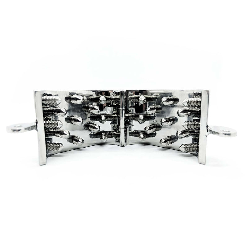 Black Label - Ovalen Spiked Ball Stretcher - Met Spijkers Binnenkant - 52 x 25 mm-laced-up.nl