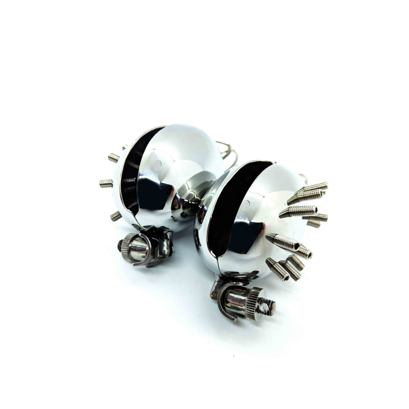 Black Label - RVS Ball Crusher met Spikes-laced-up.nl