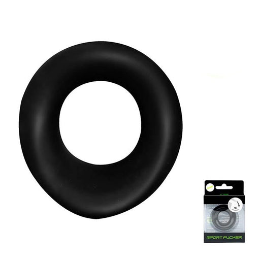 Sport Fucker - The Wedge - Cockring - Siliconen - Zwart-Erotiekvoordeel.nl