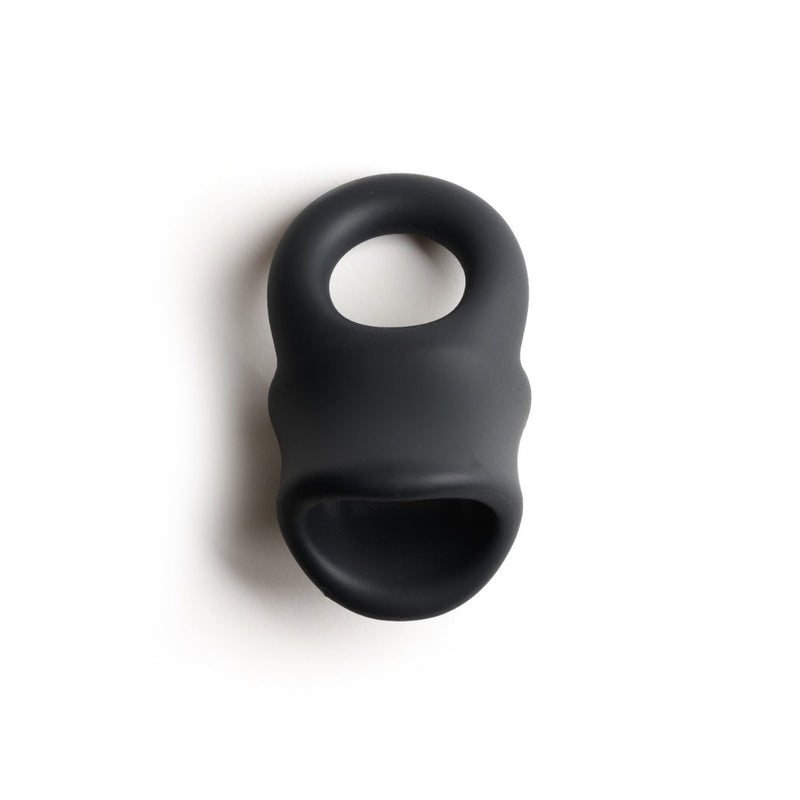 Sport Fucker - Baller - Cockring en Ballstretcher - Siliconen - Zwart-laced-up.nl