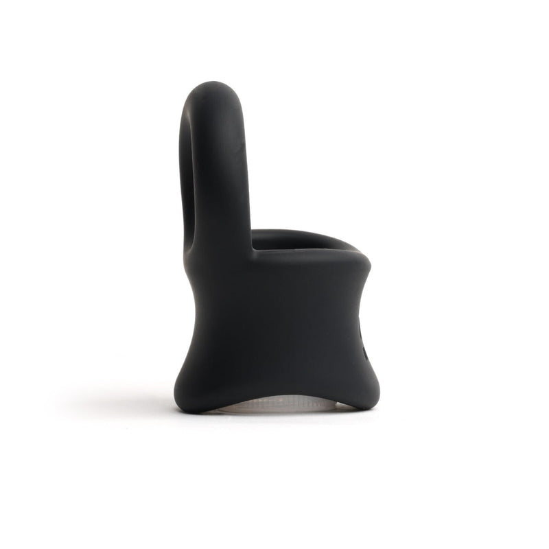 Sport Fucker - Baller - Cockring en Ballstretcher - Siliconen - Zwart-laced-up.nl
